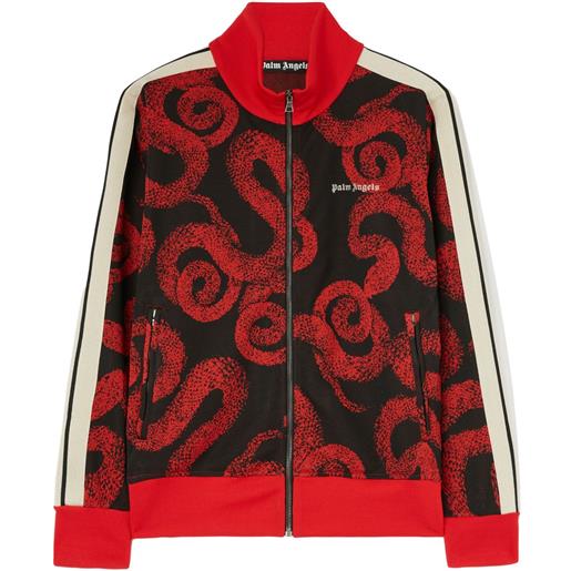 Palm Angels felpa con stampa - rosso