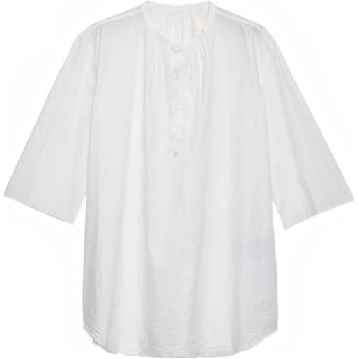 Prada camicia con colletto alla coreana - bianco