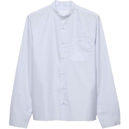 Prada camicia con colletto alla coreana - blu
