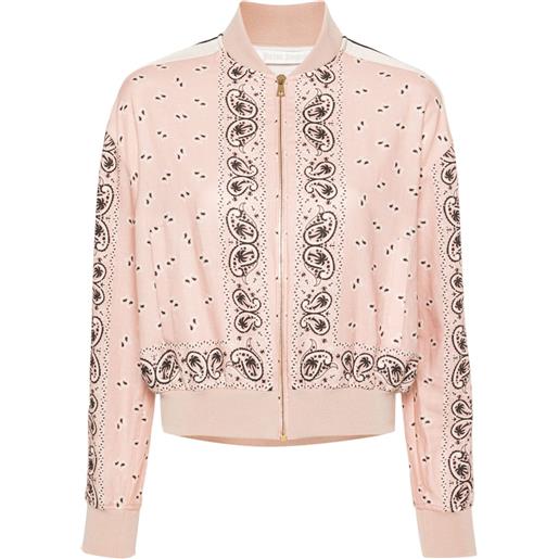 Palm Angels bomber con stampa paisley - rosa