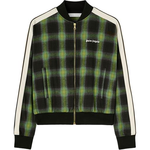 Palm Angels bomber con ricamo - verde