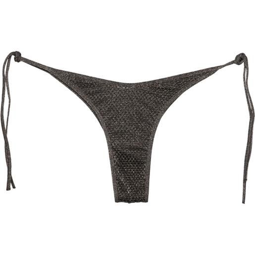 Palm Angels slip bikini lamé - nero
