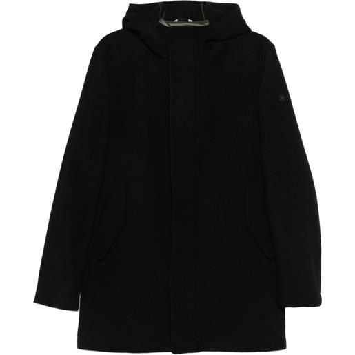 Manuel Ritz cappotto con cappuccio - nero