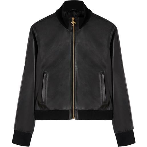 Palm Angels bomber con zip - nero