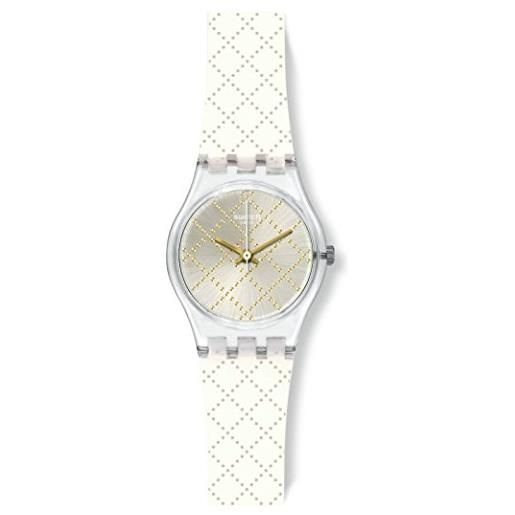 Swatch orologio da donna digitale al quarzo con cinturino in silicone - lk365
