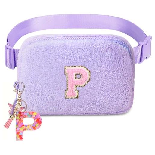 Kejea bbelt, marsupio a tracolla per ragazze e donne, età 8-12 anni, regalo di compleanno per adolescenti, piccolo marsupio alla moda per bambini, viola, 8.26 x 1.9 x 5.1 inches, p