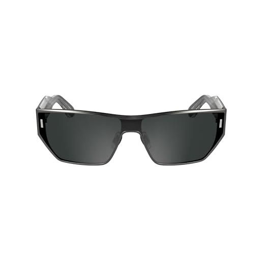 Calvin Klein unisex adult sunglasses ck25102s - matte dark ruthenium with solid grey lens