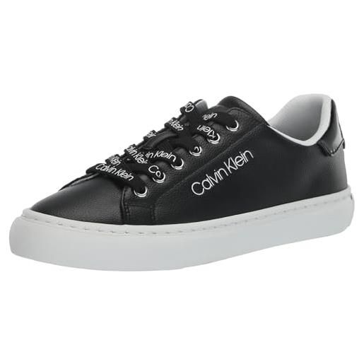 Calvin Klein women's ciyan sneaker, black, 9.5