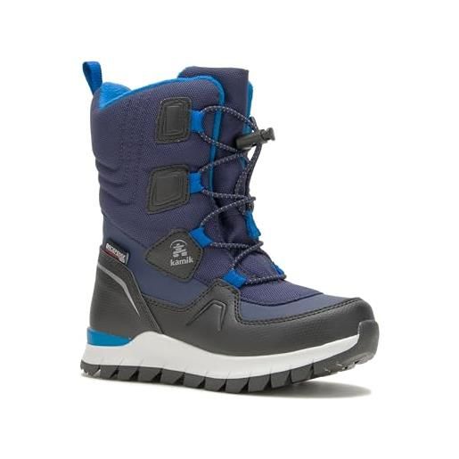 Kamik bouncer2, stivali da neve unisex-bambini, marina militare, 28 eu