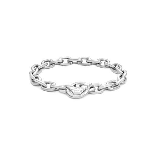 Vestopazzo Bracciale Fascia Aperto In Ottone Silhouette – Altezza 5 Cm, Regolabile, Nickel Tested