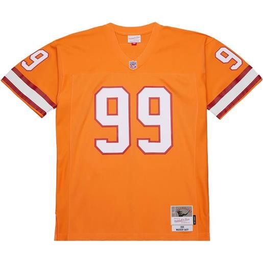Mitchell & Ness t-shirt in jersey nfl "tampa bay buccaneer 1995 warren sapp" - arancione