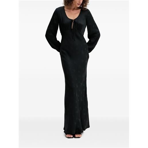 TWINSET abito lungo con nodo - nero