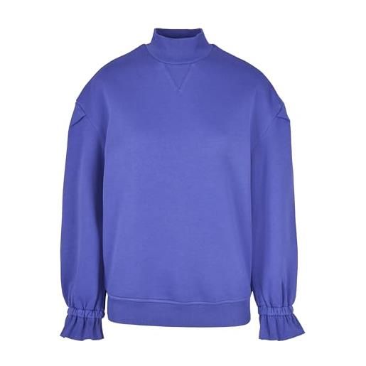 Urban Classics turtleneck crew felpe, blu/viola, s donna