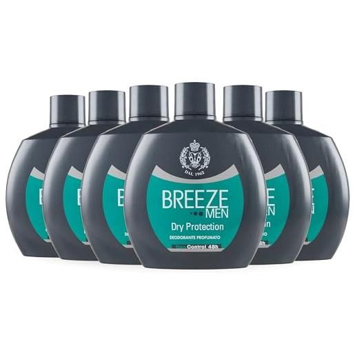 Breeze | deodorante squeeze dry protection, Breeze men, 6x100 ml