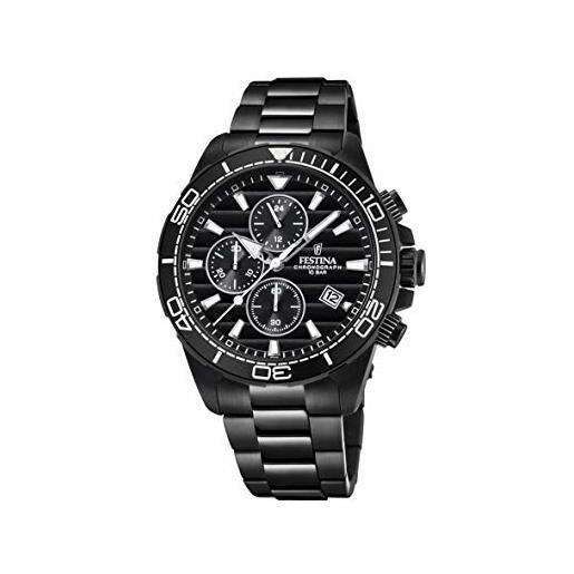 Festina orologio cronografo quarzo uomo con cinturino in acciaio inox f20365/3