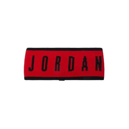 Nike jordan m 100.2722.012. Os - fascia per capelli reversibile, taglia unica, colore: nero/rosso fuoco