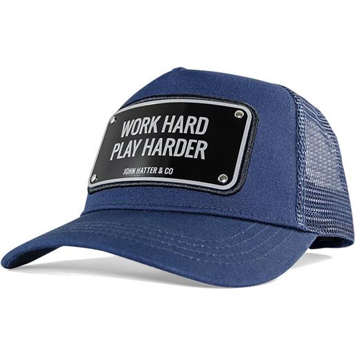 John Hatter work hard play harder - cappellino