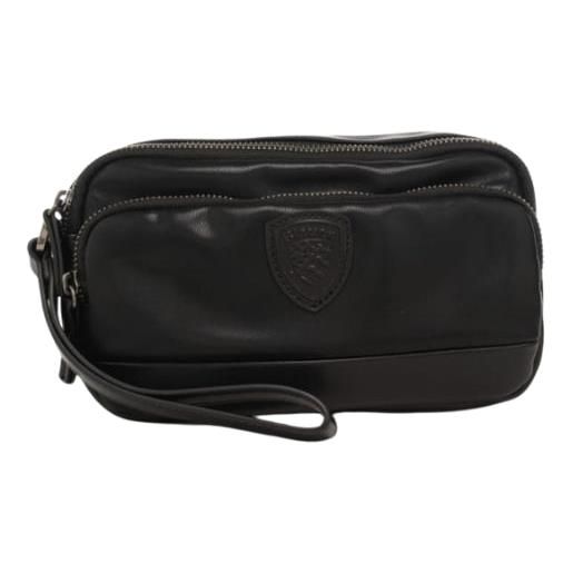 Blauer blauaer pochette in ecopelle uomo nero