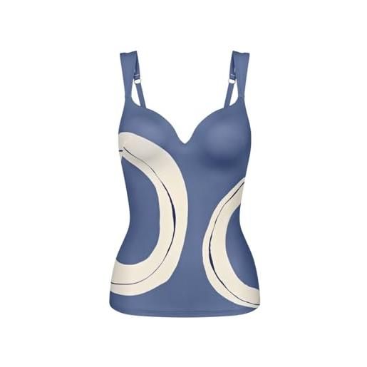 Triumph donna summer allure wp tankini, tankini top, blue combination, 42/ d