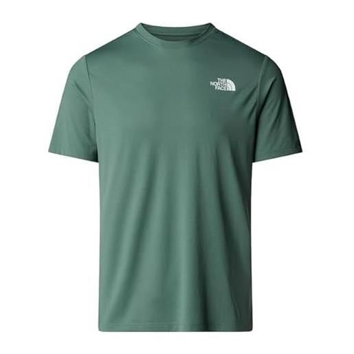 The north face nf0a895mhch m 24/7 box nse ss tee t-shirt uomo duck green taglia xl