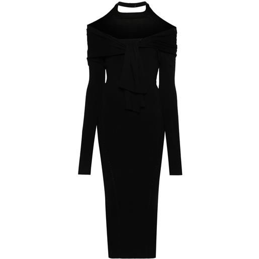 Jacquemus abito la robe double - nero