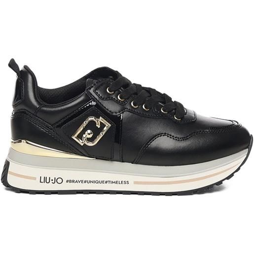 LIU JO sneakers maxi wonder con logo - nero