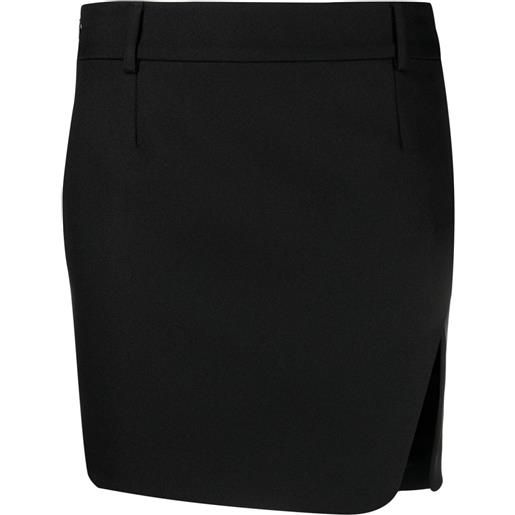 Off-White minigonna sartoriale tech drill - nero