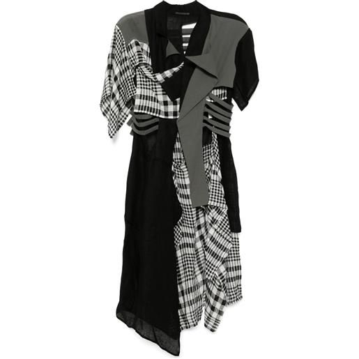 Yohji Yamamoto cappotto con design a strati - nero