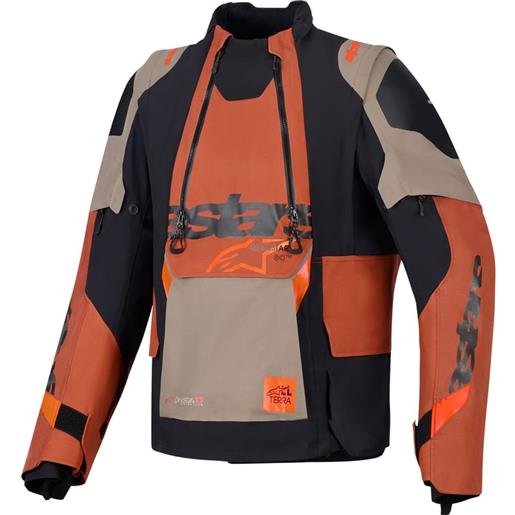 ALPINESTARS - giacca ALPINESTARS - giacca halo pro drystar® walnut rust / nero