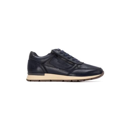 Carmela per uomo. 16267703-navy ciabatte in pelle 162677 blu navy [3281633], basso, stringhe, casual