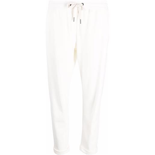 Brunello Cucinelli joggers con coulisse - bianco