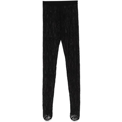 WARDROBE.NYC collant con staffe - nero