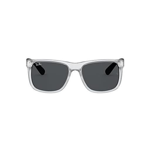Ray-Ban 0rb4165 occhiali, gomma trasparente, 55 unisex-adulto