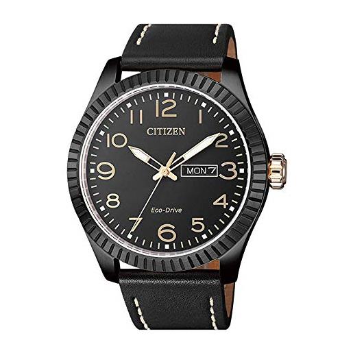 Citizen analogico modello orologio eco-drive bm8538-10e. Marchio, nero, classico ed elegante