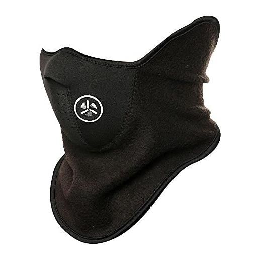 Riloer maschera da equitazione per moto, Riloer bike motorcycle half face balaclava maschera per il viso sotto il casco sciarpa da sci