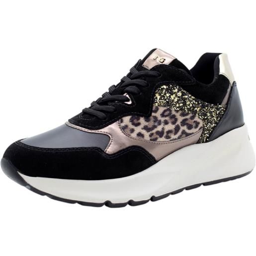 Nero Giardini I411560D Women's Sneakers in Leather and Technical