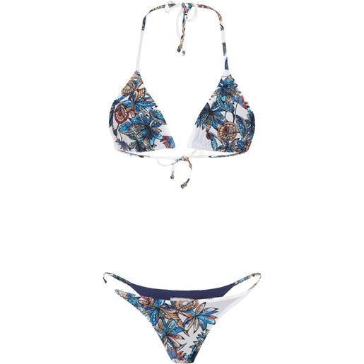 Amir Slama bikini a fiori - bianco