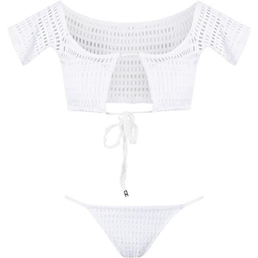 Amir Slama bikini traforato - bianco