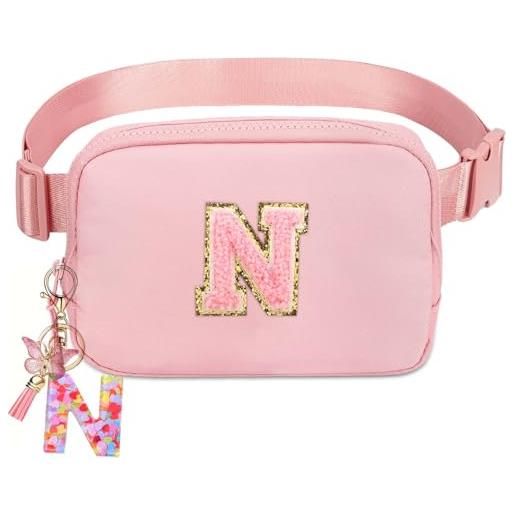 Kejea marsupio a tracolla per ragazze e donne - marsupio per ragazze età 8-12 adolescenti regali di compleanno piccoli marsupio alla moda per bambini, rosa, small, n