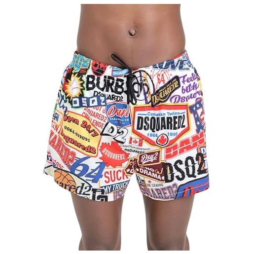 DSQUARED2 shorts mare da uomo stampa multicolor 52
