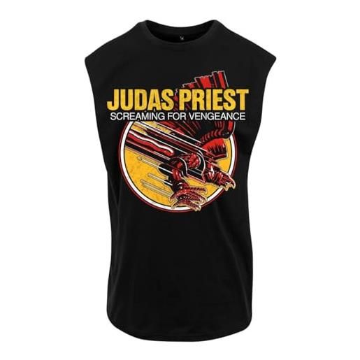 Judas Priest screaming for vengeance uomo canotta nero m 100% cotone regular