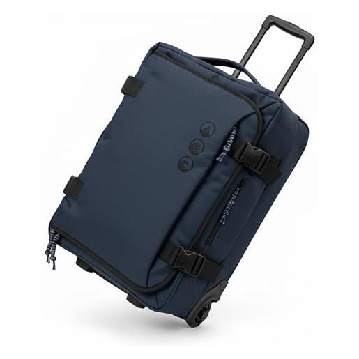 SONS OF ALOHA borsa da viaggio grande con 2 ruote kane valigetta da 80 cm, borsa sportiva da viaggio, in plastica marina riciclata, bagaglio a mano - 55 cm, s, borsa da viaggio