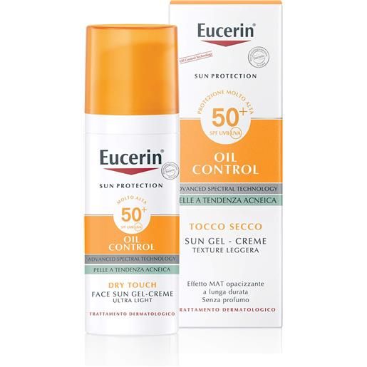Eucerin oil control sun face gel-creme dry touch spf50+ 50ml - solare viso alta prot. 