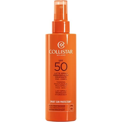 Collistar latte spray abbronzante idratante spf50 200ml - latte solare corpo alta prot. 