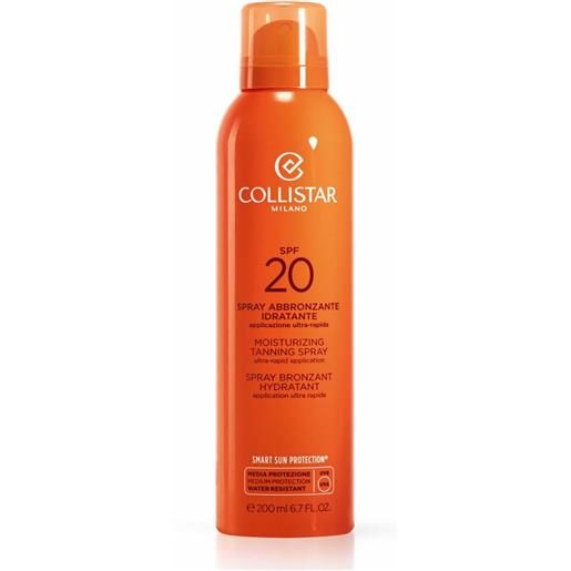 Collistar spray abbronzante idratante spf20 200ml - spray solare corpo media prot. 