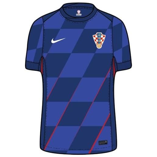 Nike top cro y nk df jsy ss stad aw, hyper royal/deep royal blue/white, fq8581-405, l