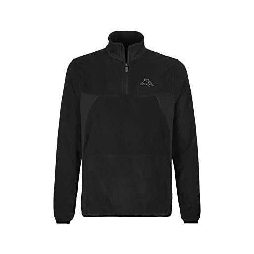 Kappa - pile mezza zip logo vauste pile in micro polar cod: 3023g40 (nero, 3xl)