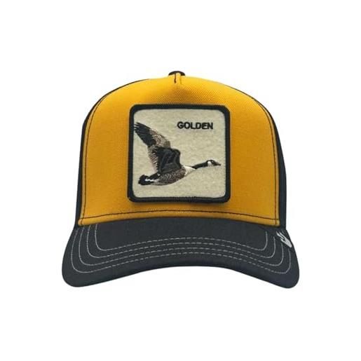 THE FARM goorin bros. Cappello golden 101-1454 con visiera 100% lana nero/oro taglia unica