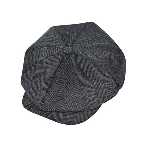 jerague wool newsboy cap for men classic vintage gatsby lvy driving hat flat hunting cap adjustable