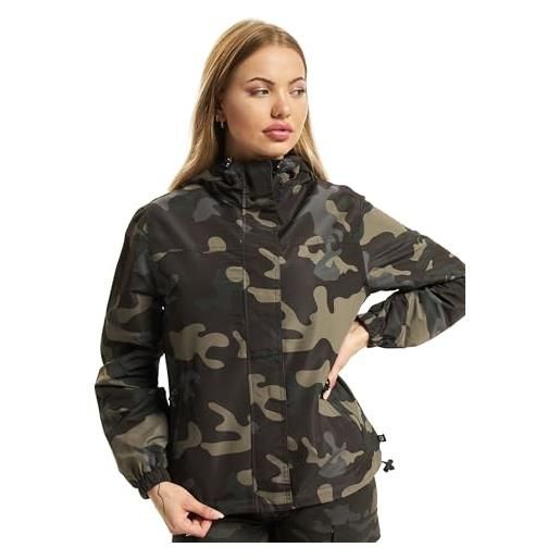 Brandit women summer frontzip windbrea, farbe: darkcamo, größe: l